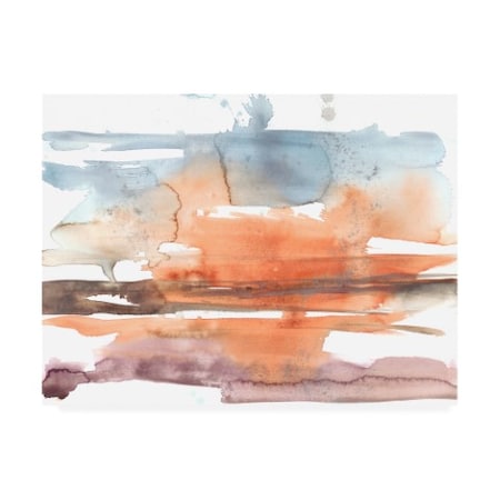 Jennifer Goldberger 'Sunset Horizon II' Canvas Art,35x47